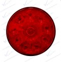 Plafon Redondo Mica Rojo 4 Pulgadas 10 Leds 12 Volt